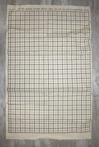 Vtg knitting machine pattern - machine,
