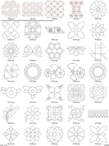 276 quilting appliques - 276,