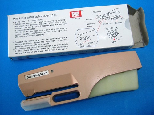 Card puncher for stitch - for,