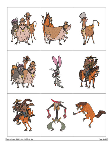Animated movie characters - ,