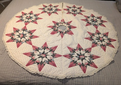 Vtg quilted christmas tree - vtg,