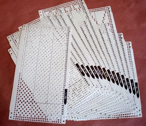 Pre punched card - pre-punched,